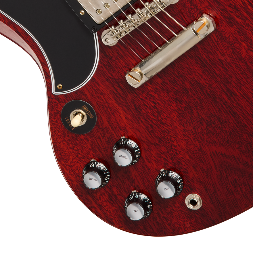Gibson Custom 1961 Les Paul SG Standard Stop Bar, Left-Handed, Cherry Red Electric Guitar Gibson Custom