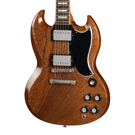 Gibson Custom 1961 Les Paul SG Standard Quilt Sapele, Ultra Light Aged, Natural, Exclusive Electric Guitar Gibson Custom