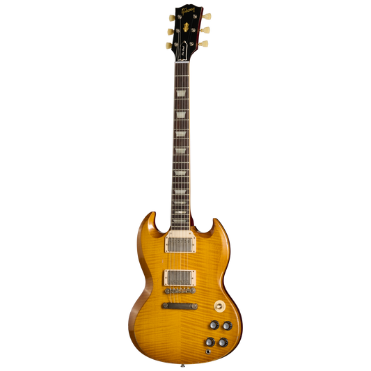 Gibson Custom 1961 Les Paul SG Standard Reissue with Figured Top, Light Aged, Lemon Burst Electric Guitar Gibson Custom