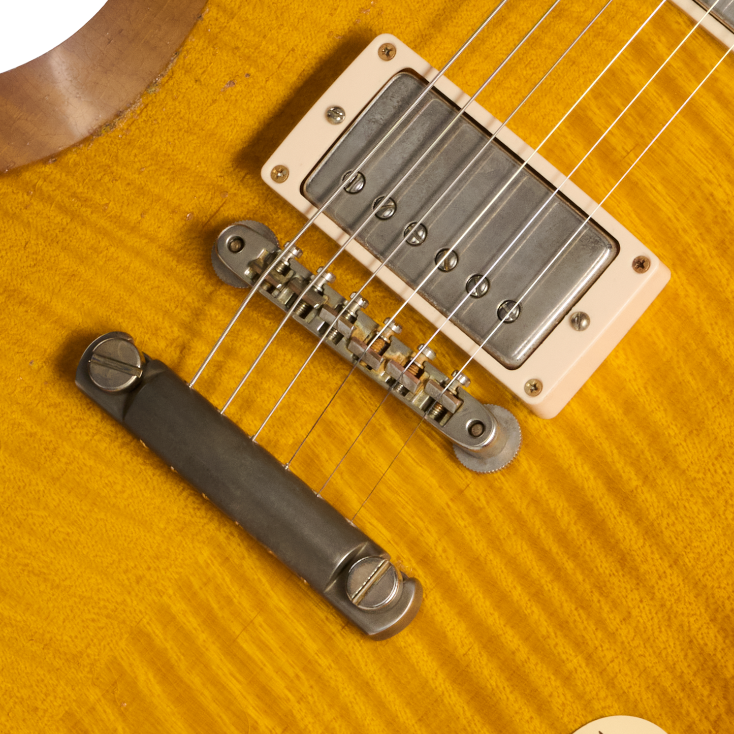 Gibson Custom 1961 Les Paul SG Standard Reissue with Figured Top, Light Aged, Lemon Burst Electric Guitar Gibson Custom