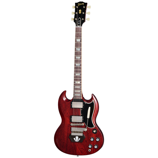 Gibson Custom 1962 Les Paul SG Standard with Ebony Block, Light Aged, Cherry, Exclusive Electric Guitar Gibson Custom