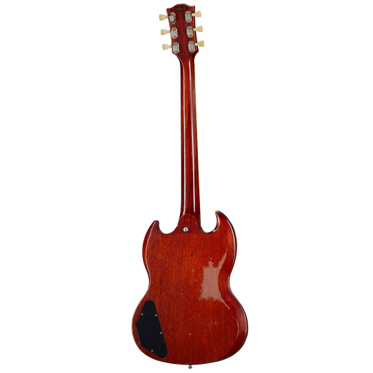 Gibson Custom 1964 SG Standard Reissue with Maestro, Heavy Aged, Faded Cherry Electric Guitar Gibson Custom