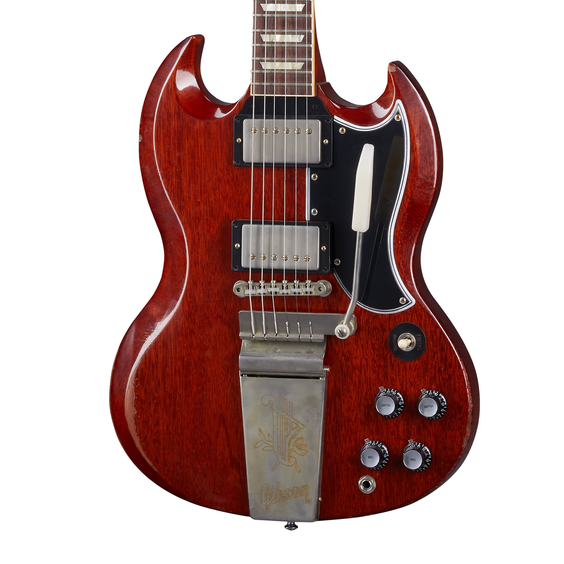 Hard Aged ‘65 SG replica Vibrola-unit Gibson Custom The Choice of Legends