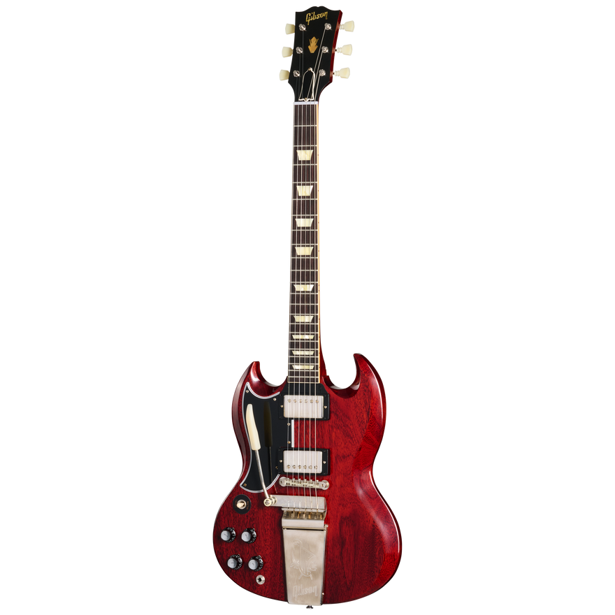 Gibson Custom 1964 SG Standard Reissue with Maestro, Left-Handed, Cherry Red Electric Guitar Gibson Custom