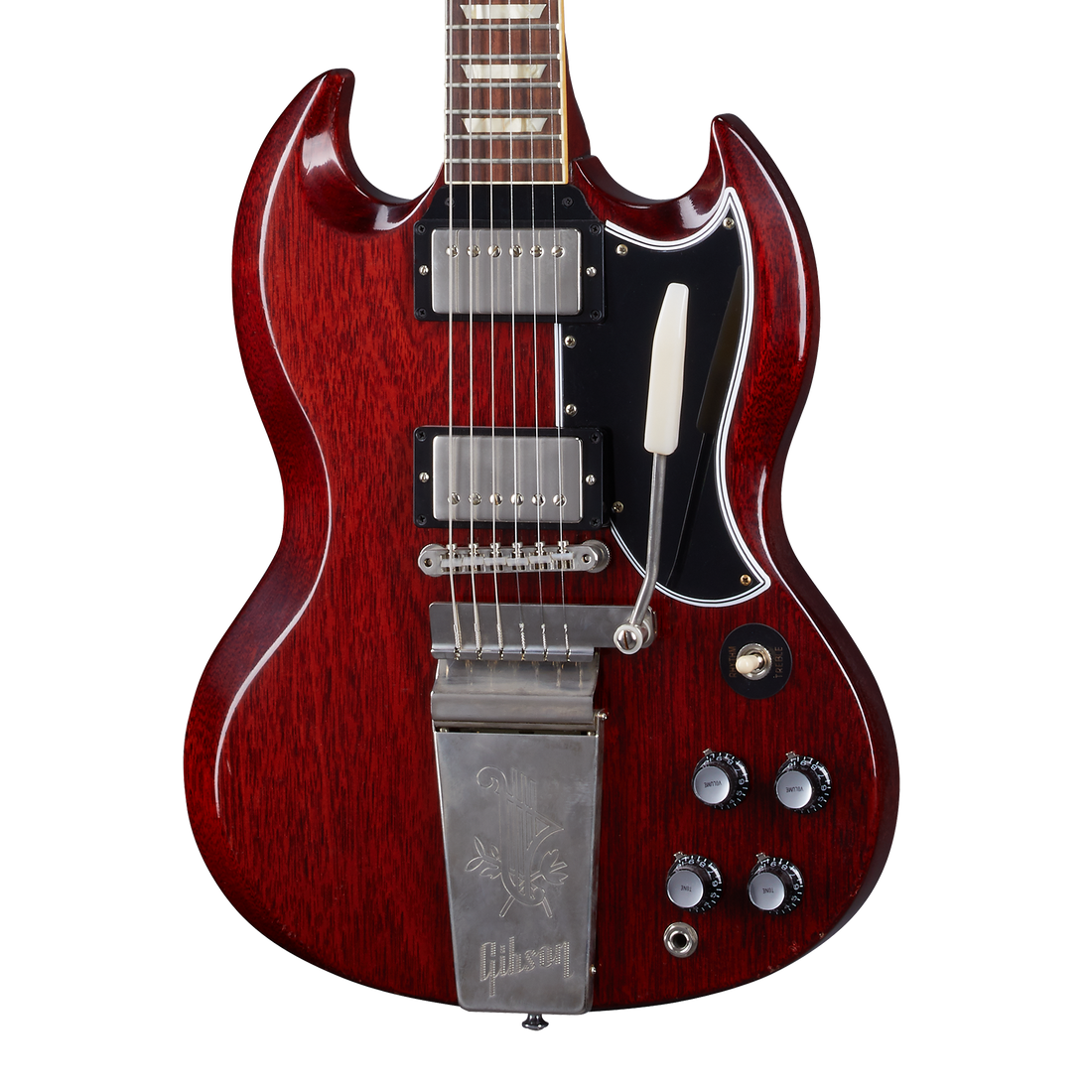 Gibson Custom 1964 SG Standard Reissue with Maestro, Ultra Light Aged, Cherry Red Electric Guitar Gibson Custom