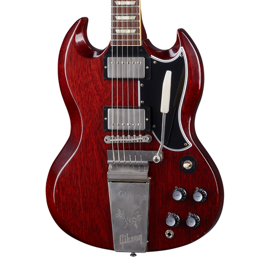 Gibson Custom 1964 SG Standard Reissue with Maestro, Ultra Light Aged, Cherry Red Electric Guitar Gibson Custom
