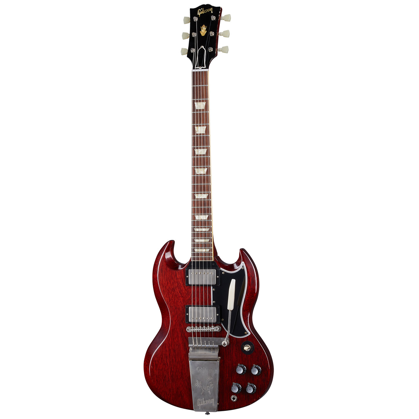 Gibson Custom 1964 SG Standard Reissue with Maestro, Ultra Light Aged, Cherry Red Electric Guitar Gibson Custom