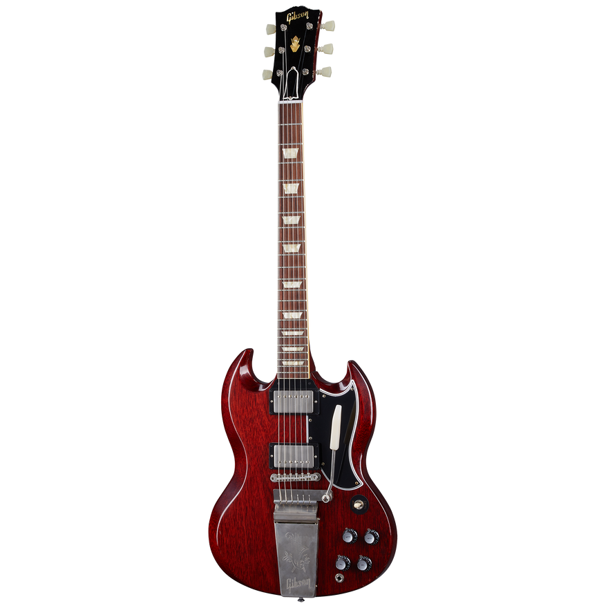 Gibson Custom 1964 SG Standard Reissue with Maestro, Ultra Light Aged, Cherry Red Electric Guitar Gibson Custom
