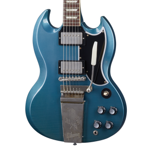 Gibson Custom 1964 SG Standard Reissue with Maestro, Ultra Light Aged, Pelham Blue Electric Guitar Gibson Custom
