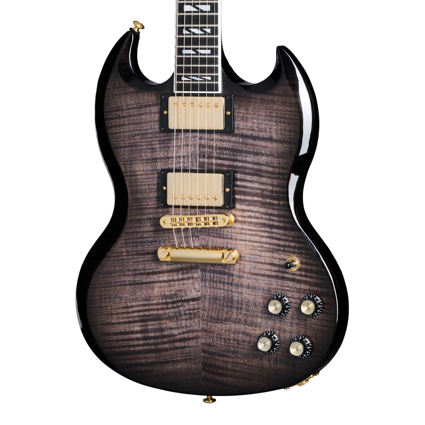Gibson SG Supreme, Translucent Ebony Burst Electric Guitar Gibson