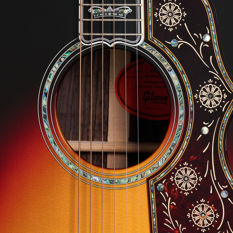 Gibson Custom SJ-200 Monarch Rosewood, Tri-Burst Acoustic Guitar Gibson Custom