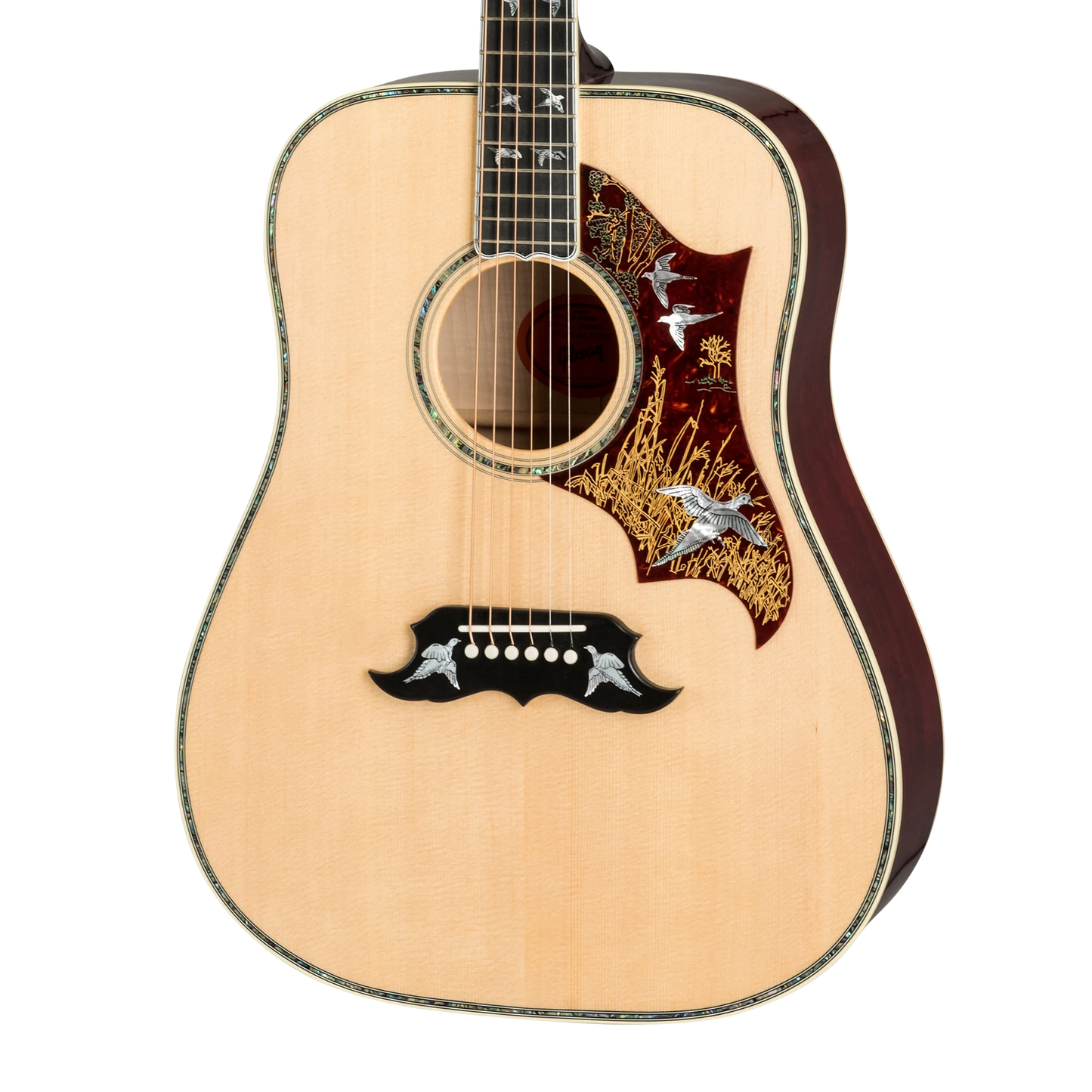 Gibson Custom Doves In Flight, Left-Handed, Antique Natural Acoustic Guitar Gibson Custom