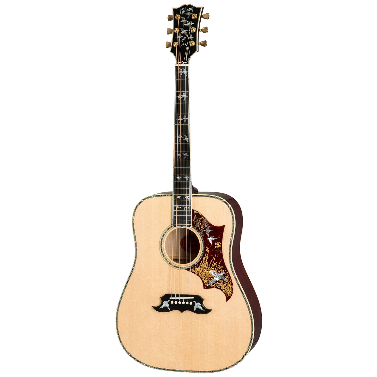 Gibson Custom Doves In Flight, Left-Handed, Antique Natural Acoustic Guitar Gibson Custom
