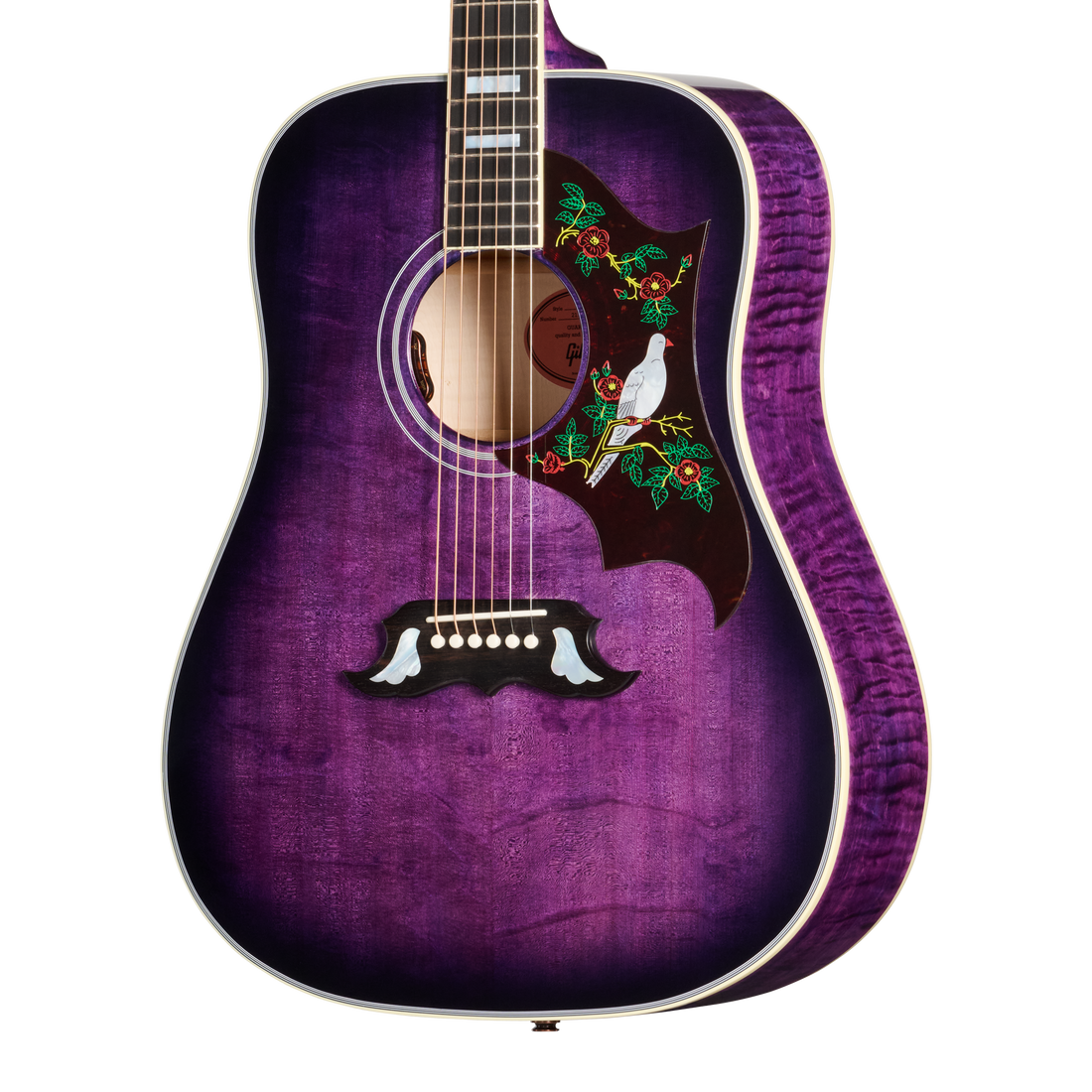 Gibson Custom Dove Original with Bearclaw Top, Purple Stain Gibson