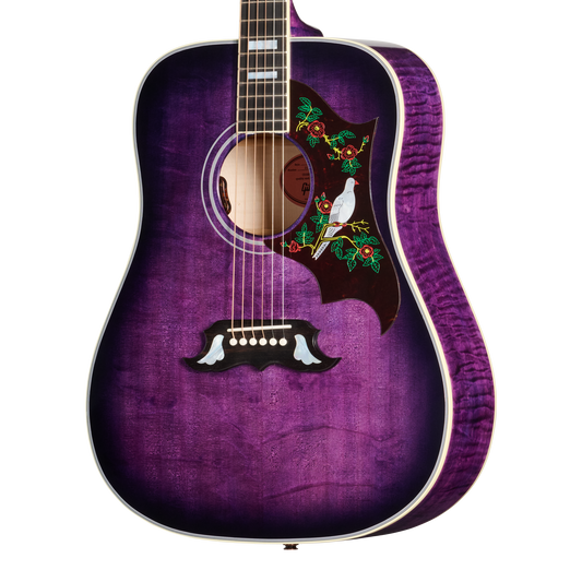 Gibson Custom Dove Original with Bearclaw Top, Purple Stain Gibson