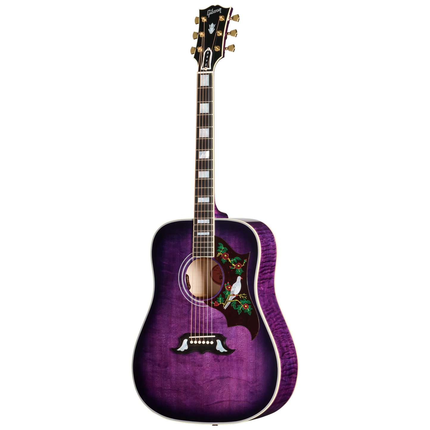 Gibson Custom Dove Original with Bearclaw Top, Purple Stain Gibson