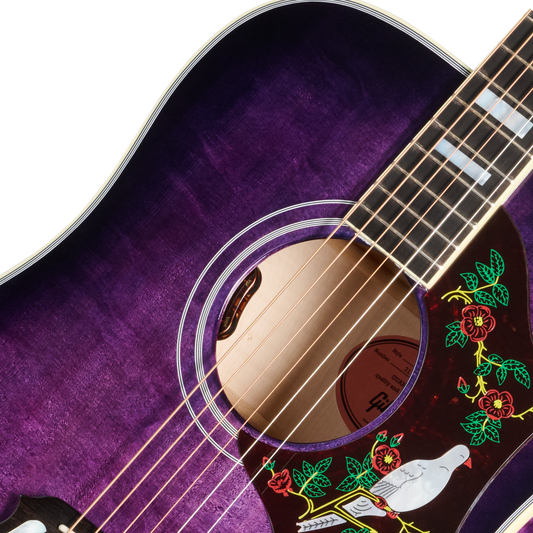 Gibson Custom Dove Original with Bearclaw Top, Purple Stain Acoustic Guitar Gibson Custom