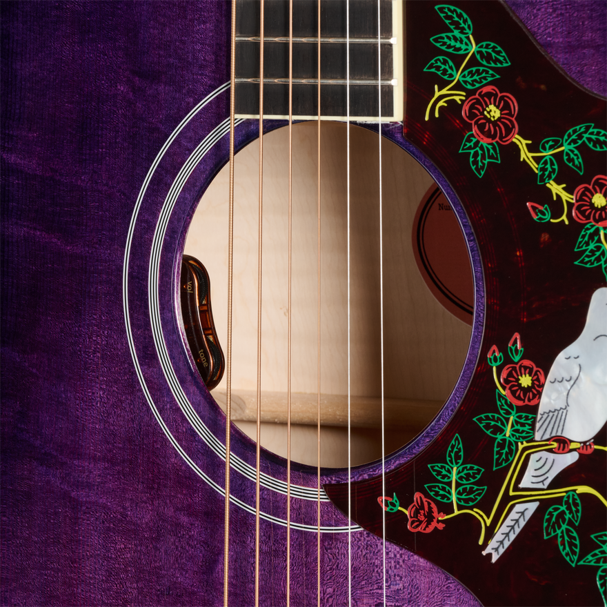 Gibson Custom Dove Original with Bearclaw Top, Purple Stain Gibson