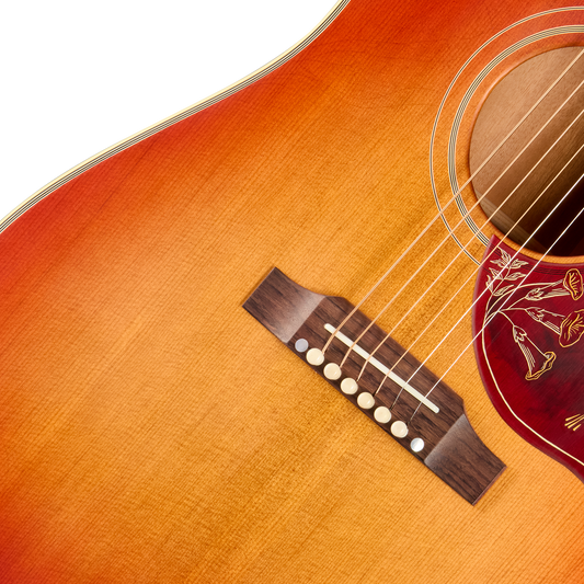 Gibson Custom 1960 Hummingbird Reissue, Ultra Light Aged, Washed Cherry Sunburst Acoustic Guitar Gibson Custom