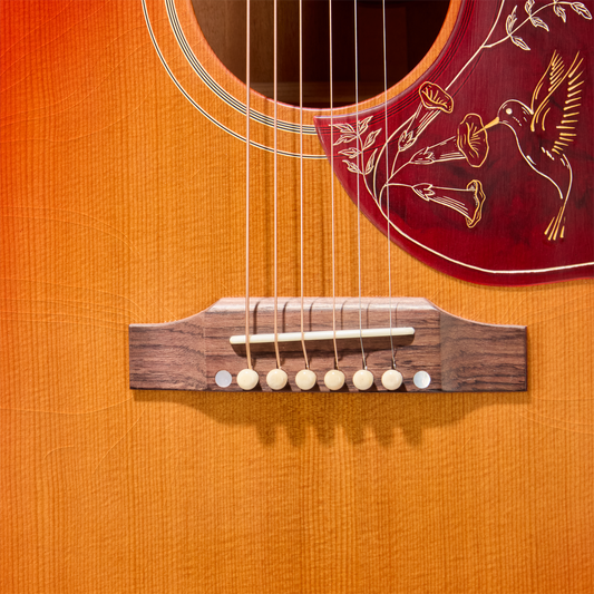 Gibson Custom 1960 Hummingbird Reissue, Ultra Light Aged, Washed Cherry Sunburst Acoustic Guitar Gibson Custom
