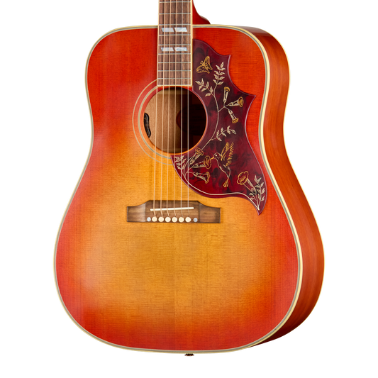 Gibson Custom 1960 Hummingbird Reissue with HiFi, Ultra Light Aged, Washed Cherry Sunburst Acoustic Guitar Gibson Custom