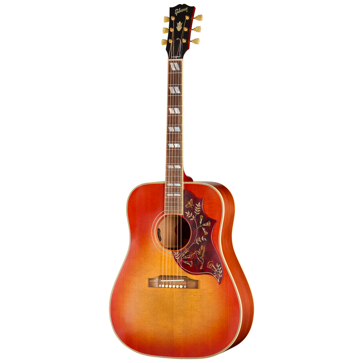 Gibson Custom 1960 Hummingbird Reissue with HiFi, Ultra Light Aged, Washed Cherry Sunburst Acoustic Guitar Gibson Custom