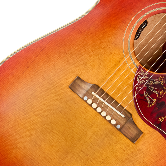 Gibson Custom 1960 Hummingbird Reissue with HiFi, Ultra Light Aged, Washed Cherry Sunburst Acoustic Guitar Gibson Custom