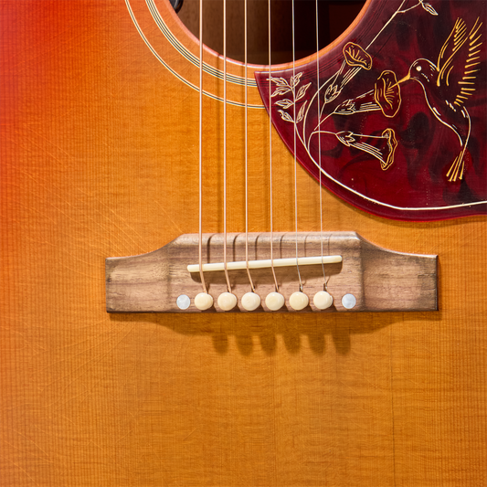 Gibson Custom 1960 Hummingbird Reissue with HiFi, Ultra Light Aged, Washed Cherry Sunburst Acoustic Guitar Gibson Custom