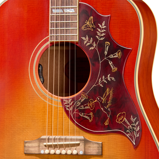 Gibson Custom 1960 Hummingbird Reissue with HiFi, Ultra Light Aged, Washed Cherry Sunburst Acoustic Guitar Gibson Custom