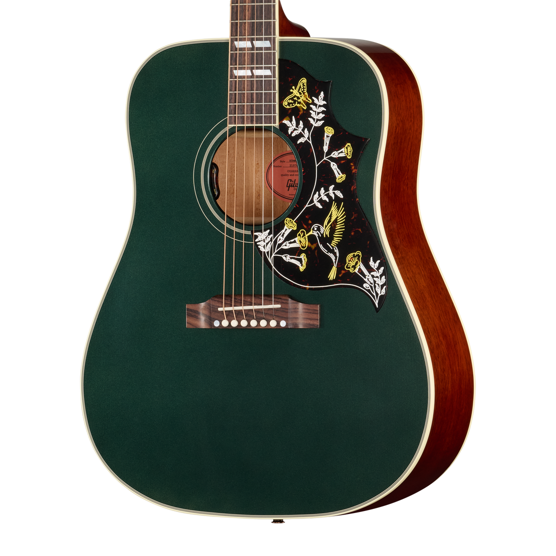 Gibson Custom Hummingbird Standard with HiFi DNA, Gloss, British Racing Green, Exclusive Acoustic Guitar Gibson Custom