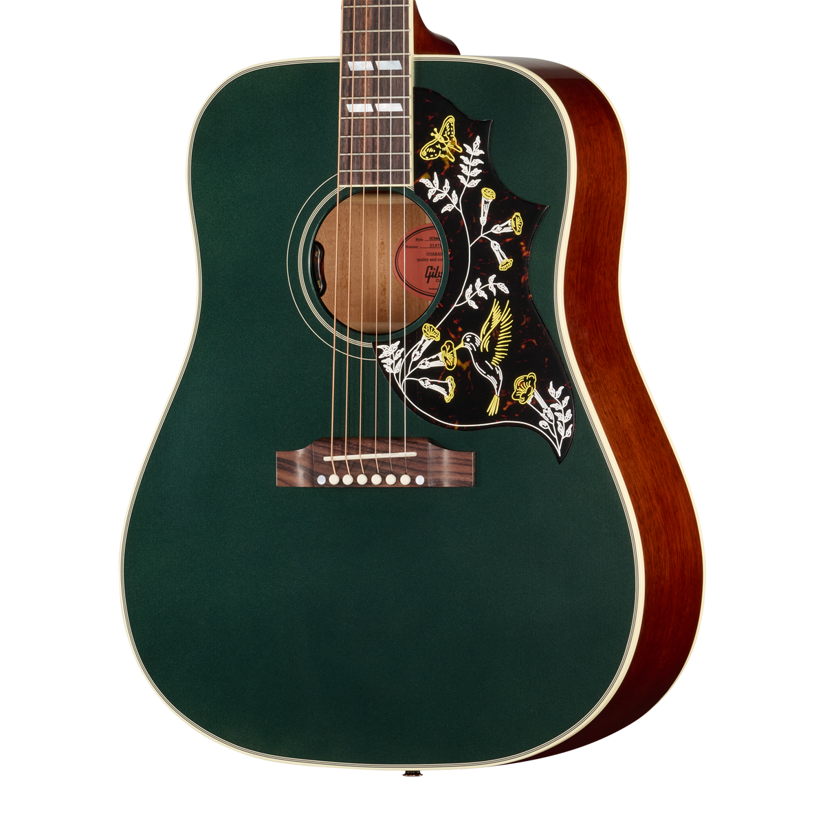 Gibson Custom Hummingbird Standard with HiFi DNA, Gloss, British Racing Green, Exclusive Acoustic Guitar Gibson Custom