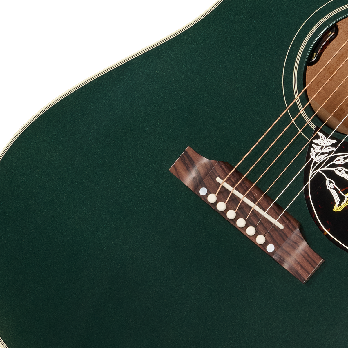 Gibson Custom Hummingbird Standard with HiFi DNA, Gloss, British Racing Green, Exclusive Acoustic Guitar Gibson Custom