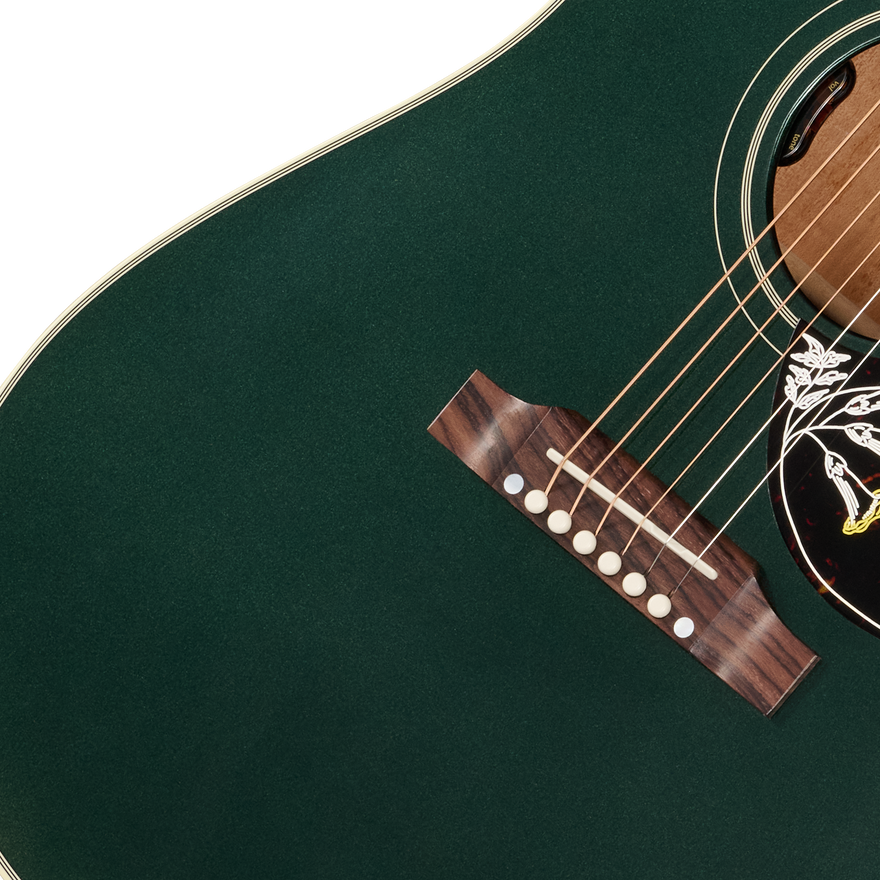 Gibson Custom Hummingbird Standard with HiFi DNA, Gloss, British Racing Green, Exclusive Acoustic Guitar Gibson Custom