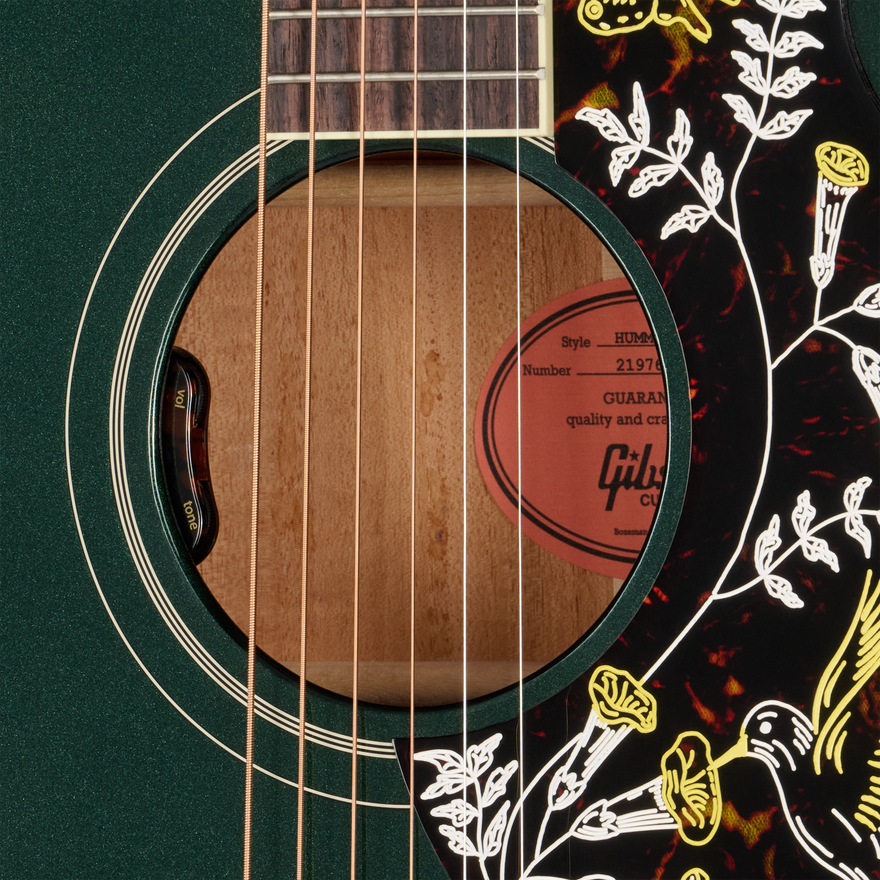 Gibson Custom Hummingbird Standard with HiFi DNA, Gloss, British Racing Green, Exclusive Acoustic Guitar Gibson Custom