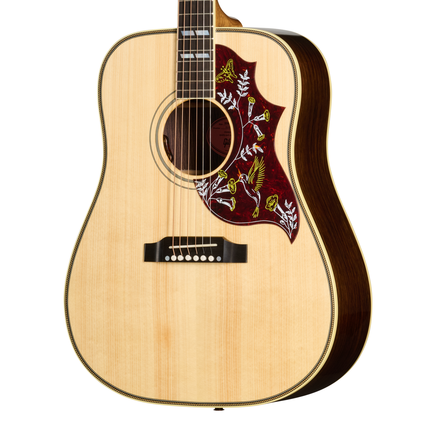 Gibson Custom Hummingbird Rosewood Herringbone, Antique Natural, Exclusive Gibson Custom