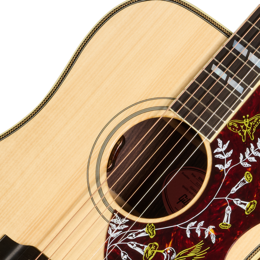 Gibson Custom Hummingbird Rosewood Herringbone, Antique Natural, Exclusive Gibson