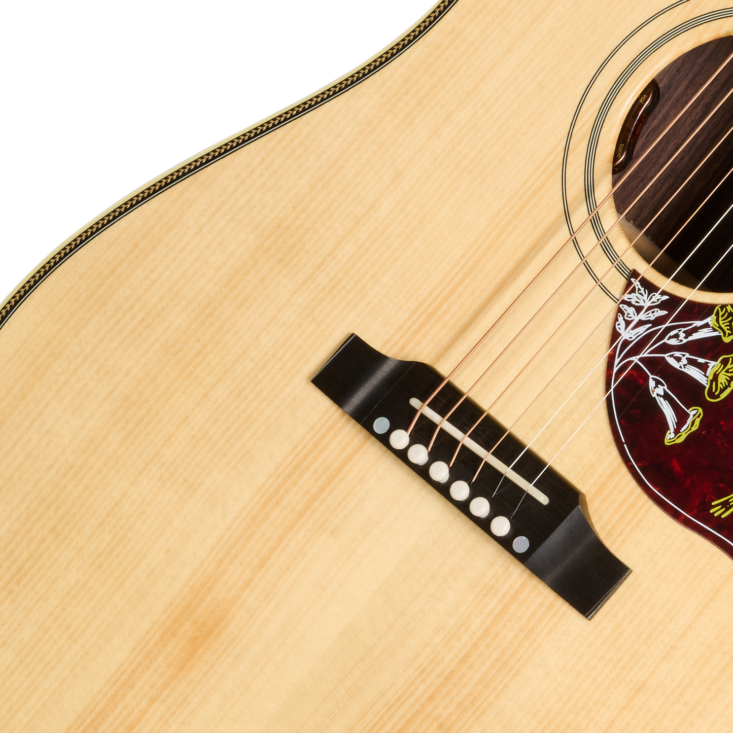 Gibson Custom Hummingbird Rosewood Herringbone, Antique Natural, Exclusive Gibson