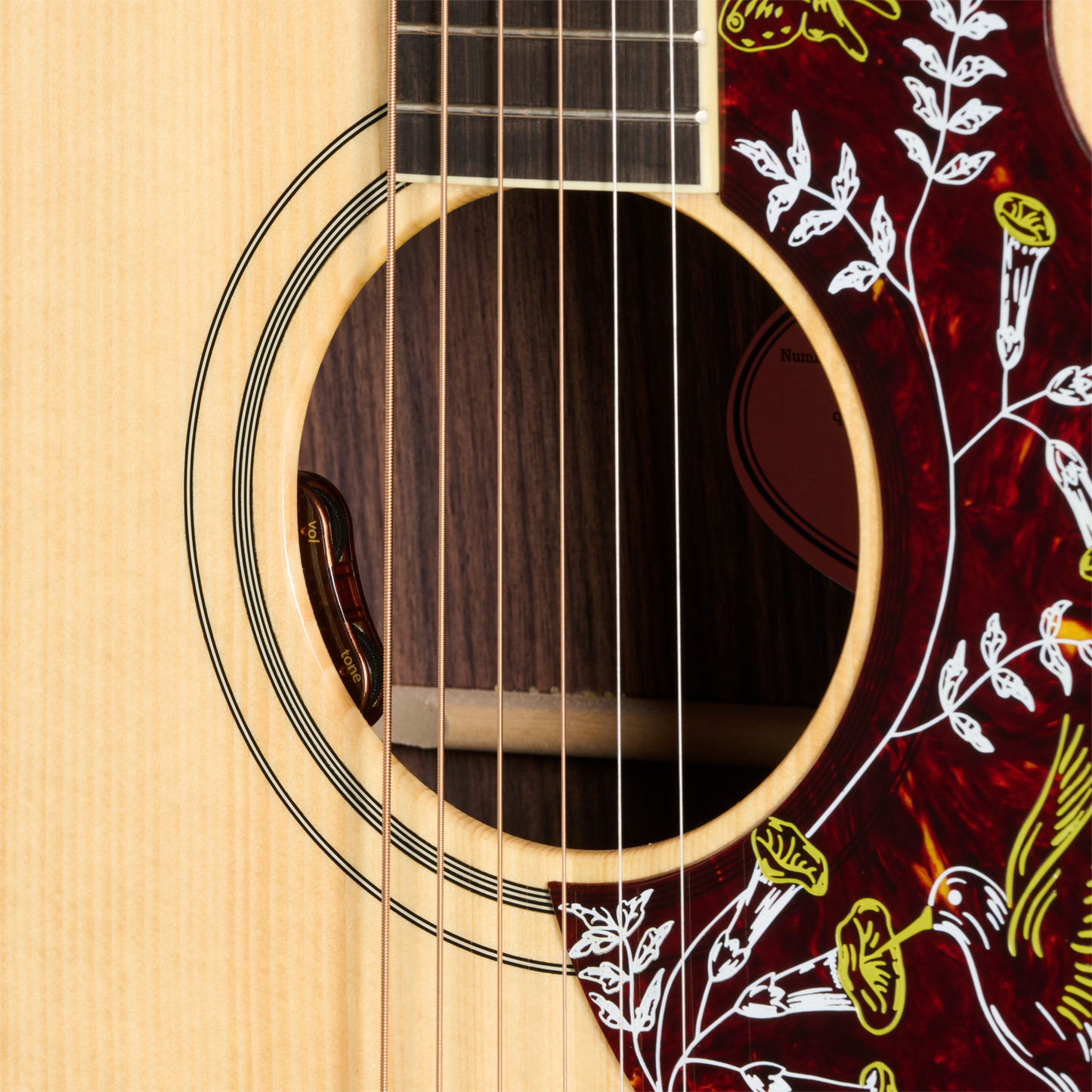 Gibson Custom Hummingbird Rosewood Herringbone, Antique Natural, Exclusive Gibson