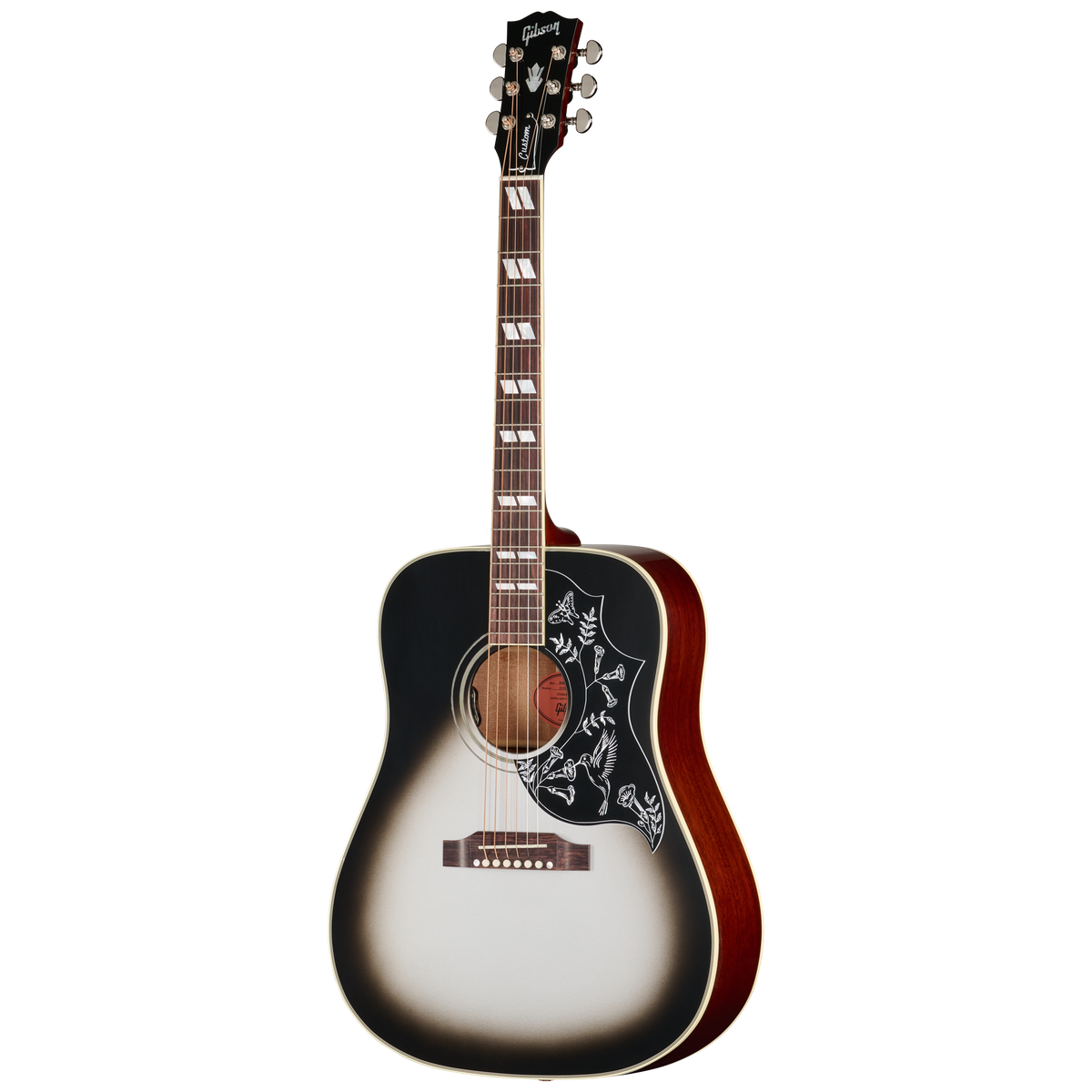 Gibson Custom Hummingbird Standard with HiFi DNA, Gloss, Silverburst, Exclusive Acoustic Guitar Gibson Custom