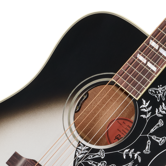 Gibson Custom Hummingbird Standard with HiFi DNA, Gloss, Silverburst, Exclusive Acoustic Guitar Gibson Custom