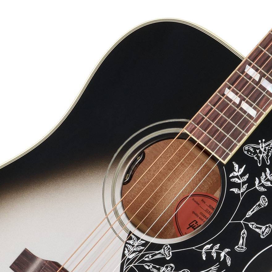 Gibson Custom Hummingbird Standard with HiFi DNA, Gloss, Silverburst, Exclusive Acoustic Guitar Gibson Custom
