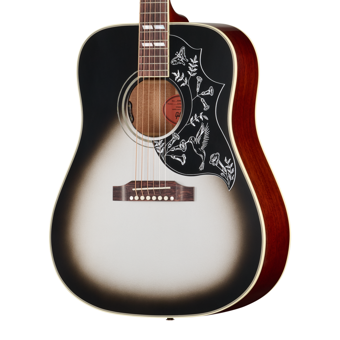 Gibson Custom Hummingbird Standard with HiFi DNA, Gloss, Silverburst, Exclusive Acoustic Guitar Gibson Custom