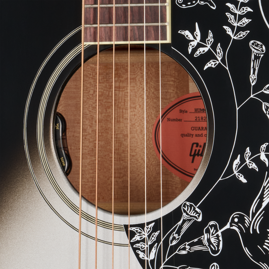 Gibson Custom Hummingbird Standard with HiFi DNA, Gloss, Silverburst, Exclusive Acoustic Guitar Gibson Custom