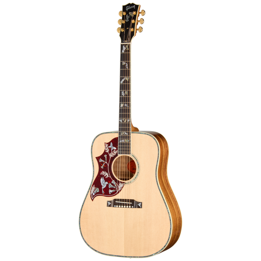 Gibson Custom Hummingbird Custom Koa, Left-Handed, Antique Natural Acoustic Guitar Gibson Custom