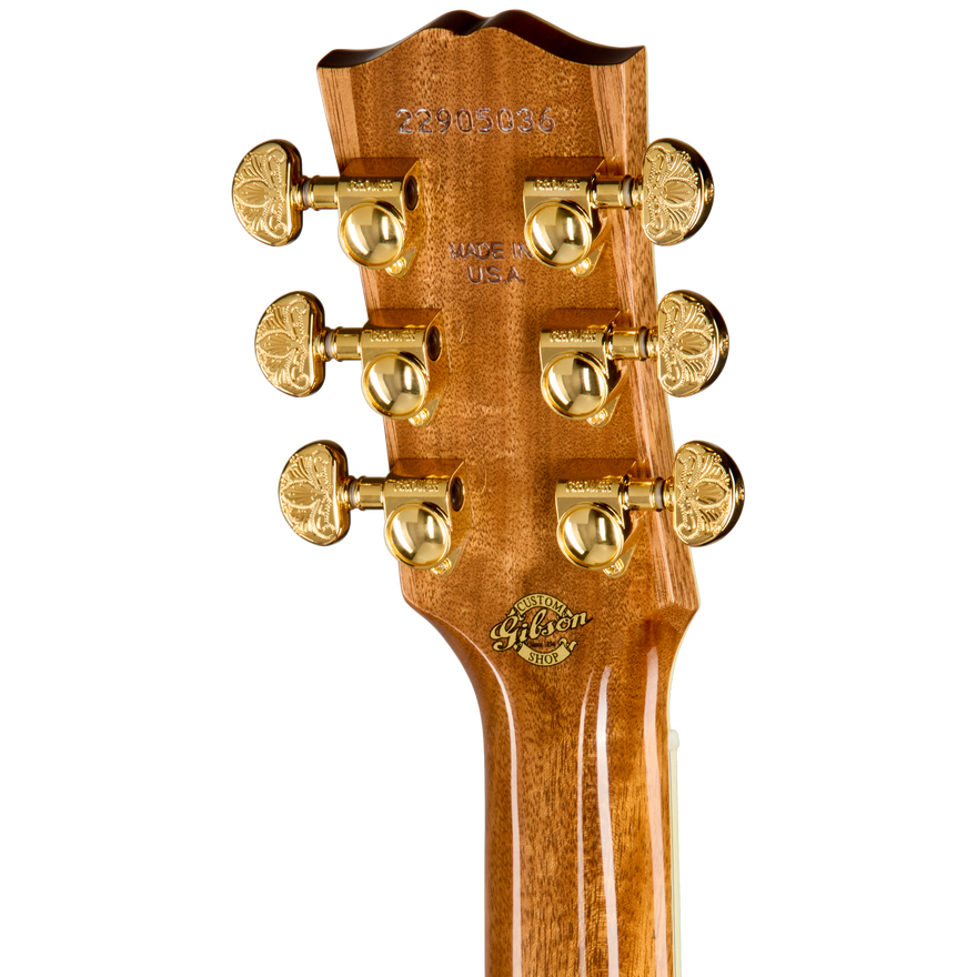 Gibson Custom Hummingbird Custom Koa, Left-Handed, Antique Natural Acoustic Guitar Gibson Custom
