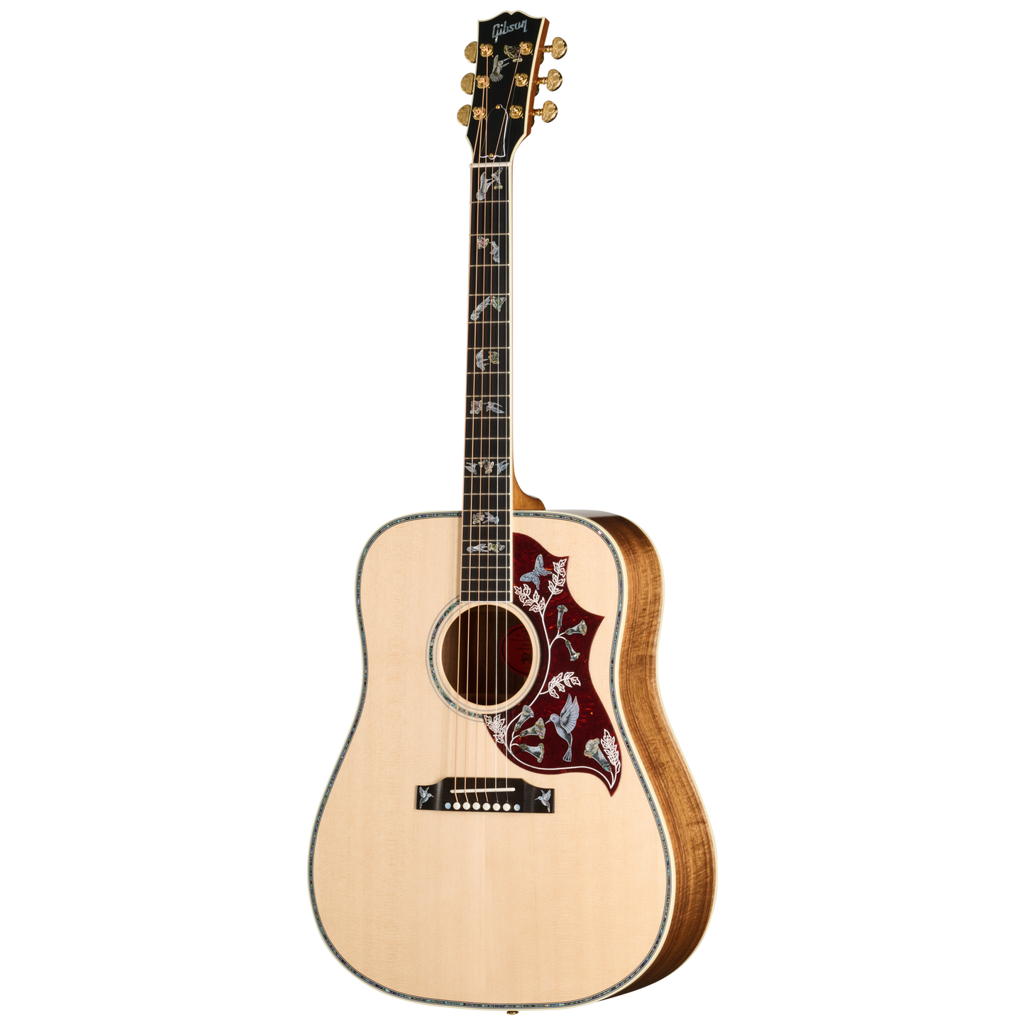 Gibson Custom Hummingbird Custom Koa, Antique Natural Acoustic Guitar Gibson Custom