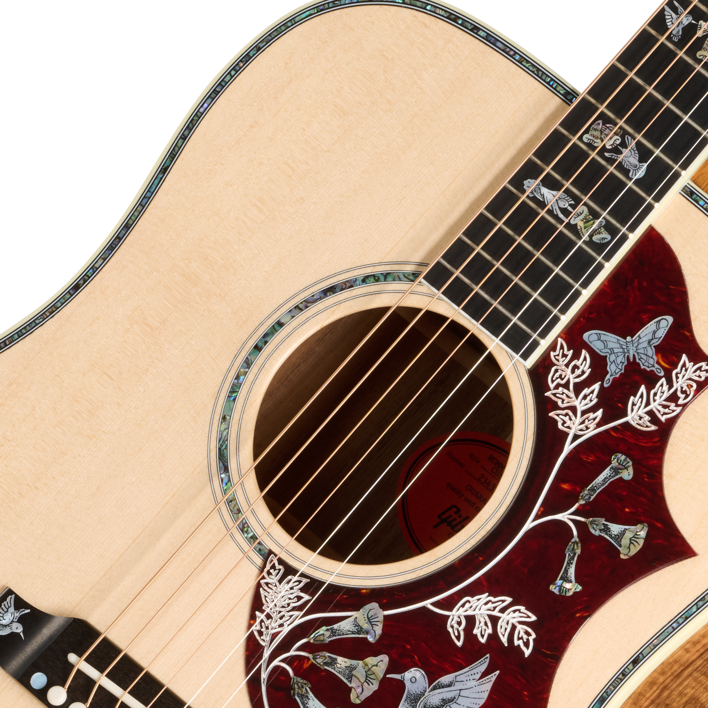 Gibson Custom Hummingbird Custom Koa, Antique Natural Acoustic Guitar Gibson Custom