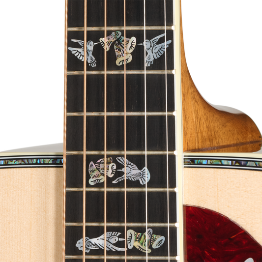 Gibson Custom Hummingbird Custom Koa, Antique Natural Acoustic Guitar Gibson Custom