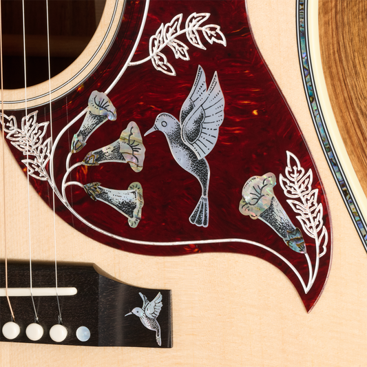 Gibson Custom Hummingbird Custom Koa, Antique Natural Acoustic Guitar Gibson Custom