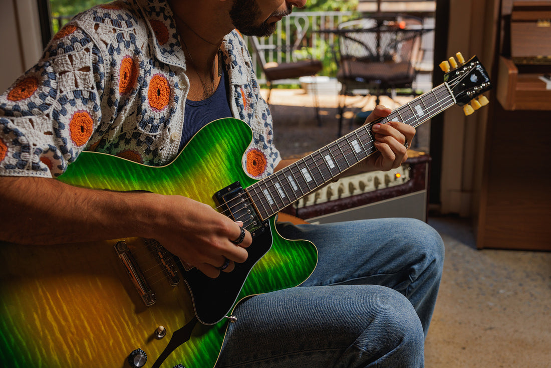 Modern-inspired finishes on the ES-335 Figured